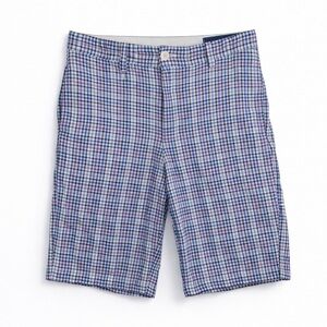 Vineyard Vines Blue Plaid Club Shorts Men’s 32 10” Inseam